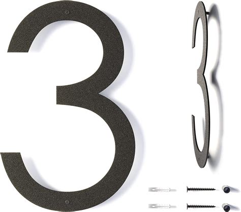 metal modern house numbers|12 inch numbers for house.